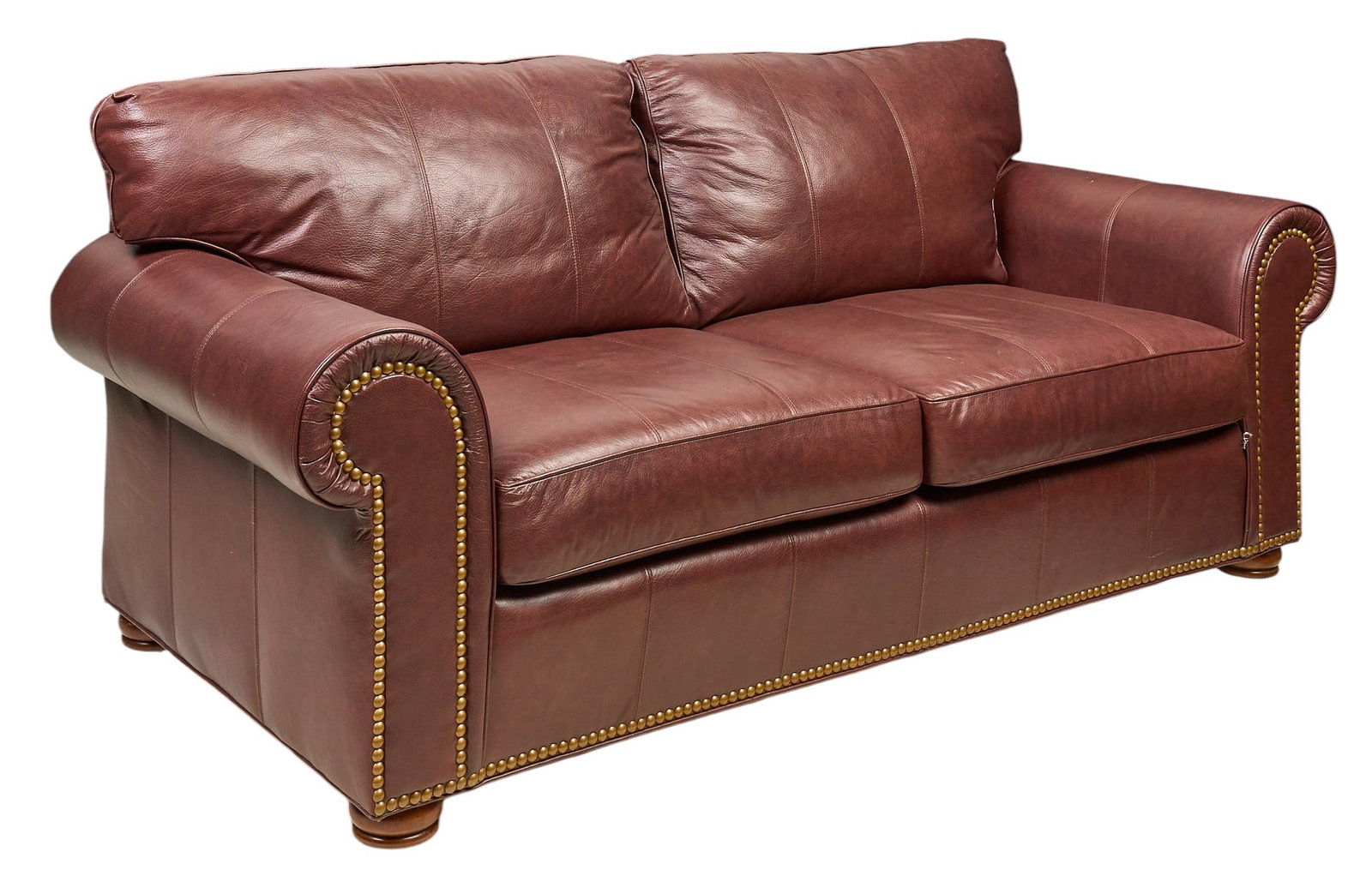Brown Leather Sofa (1 of 4)