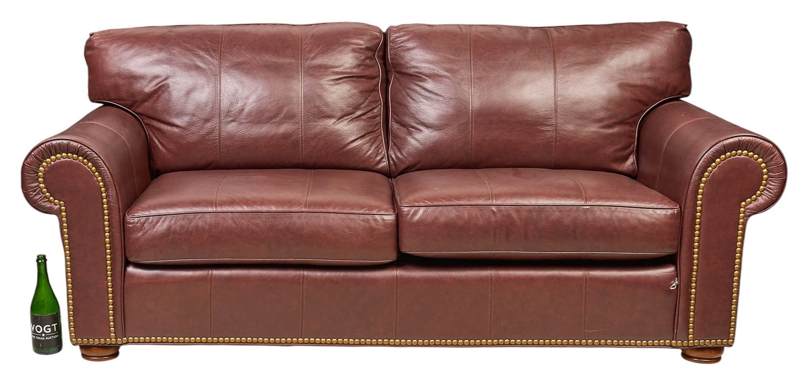 Brown Leather Sofa - 2