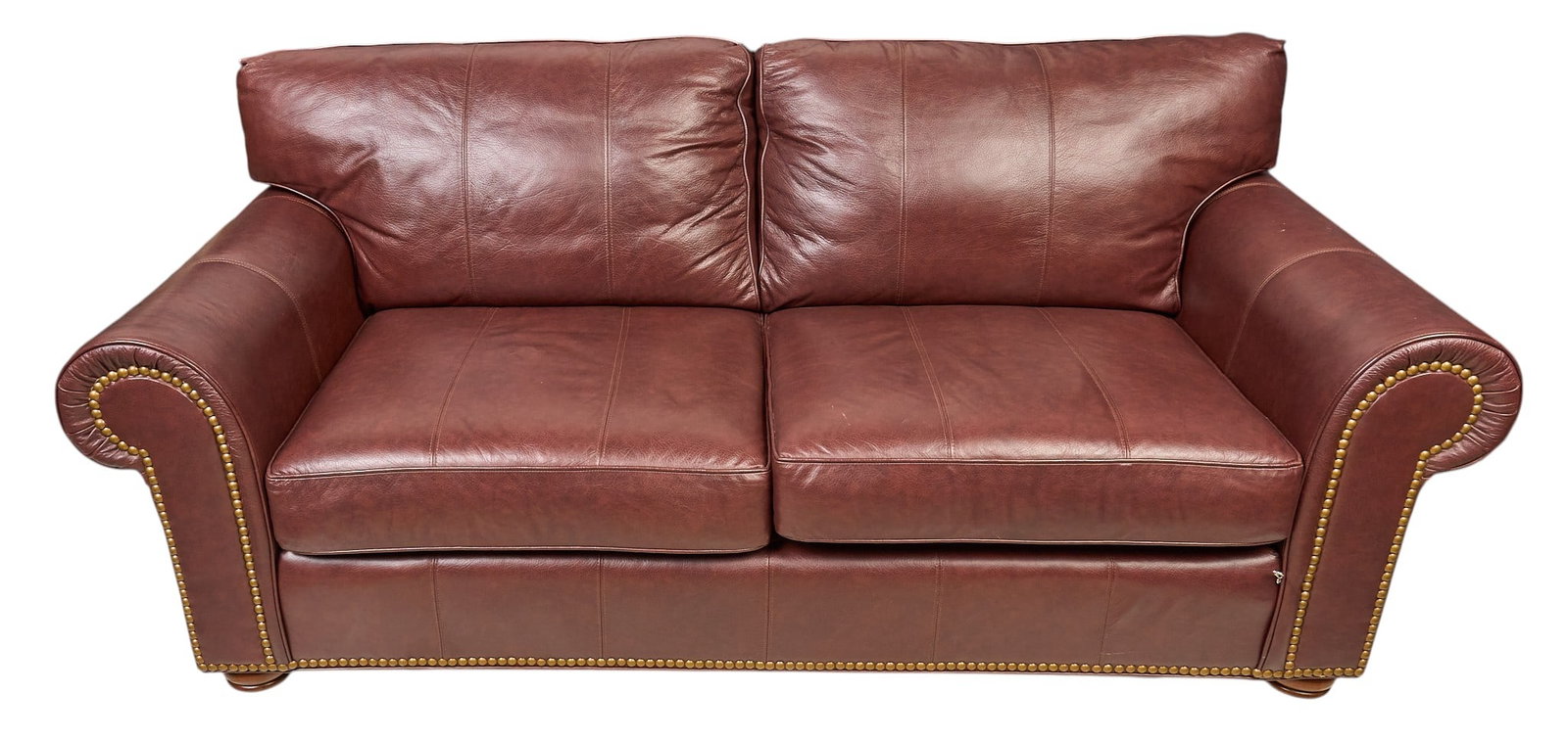 Brown Leather Sofa - 3