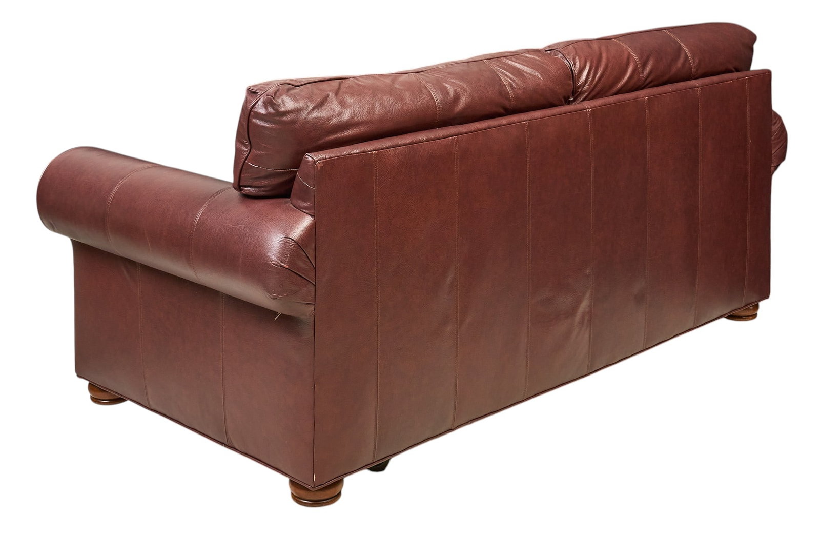 Brown Leather Sofa - 4