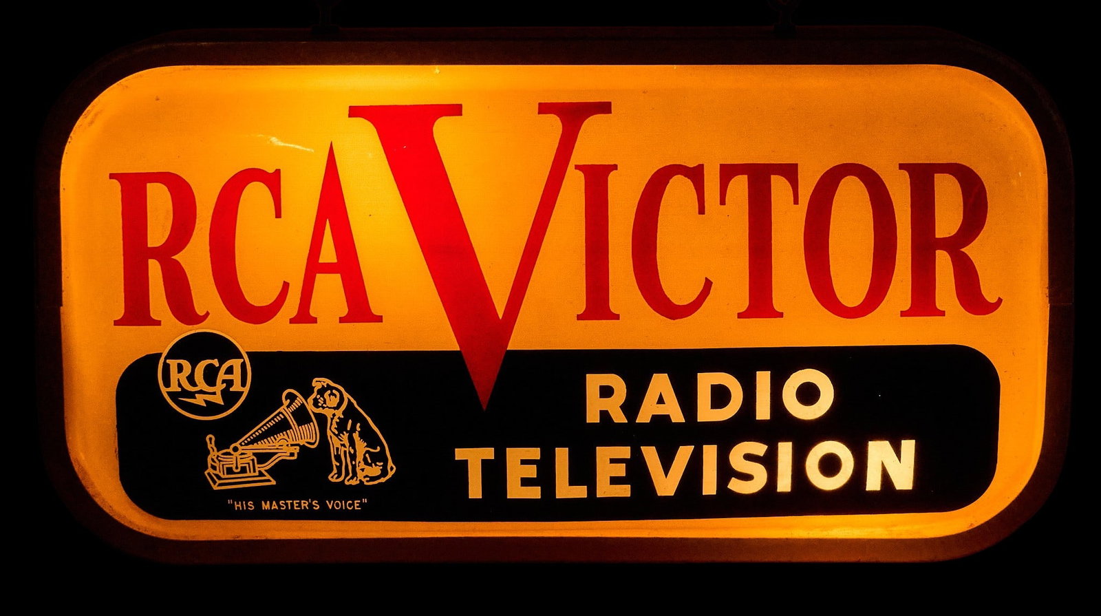 RCA Victor Radio Television Lighted Sign (1 of 4)