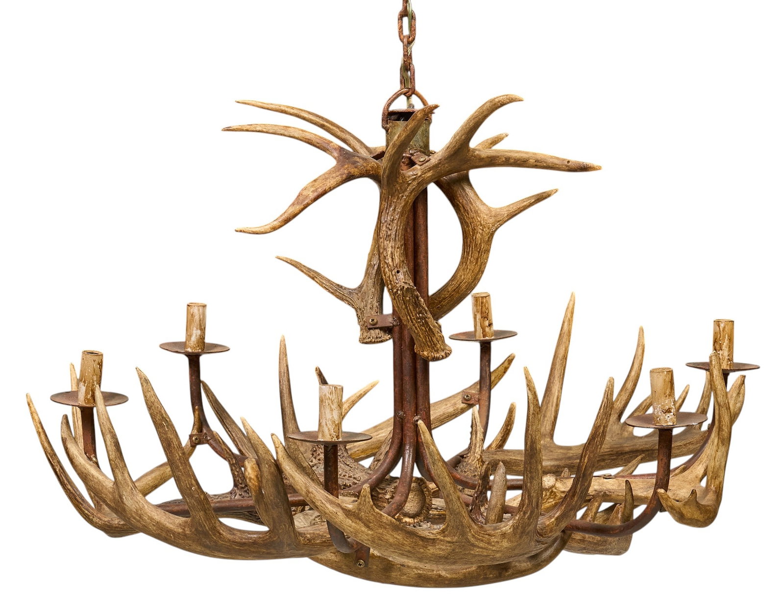Rustic Antler Chandelier - 3
