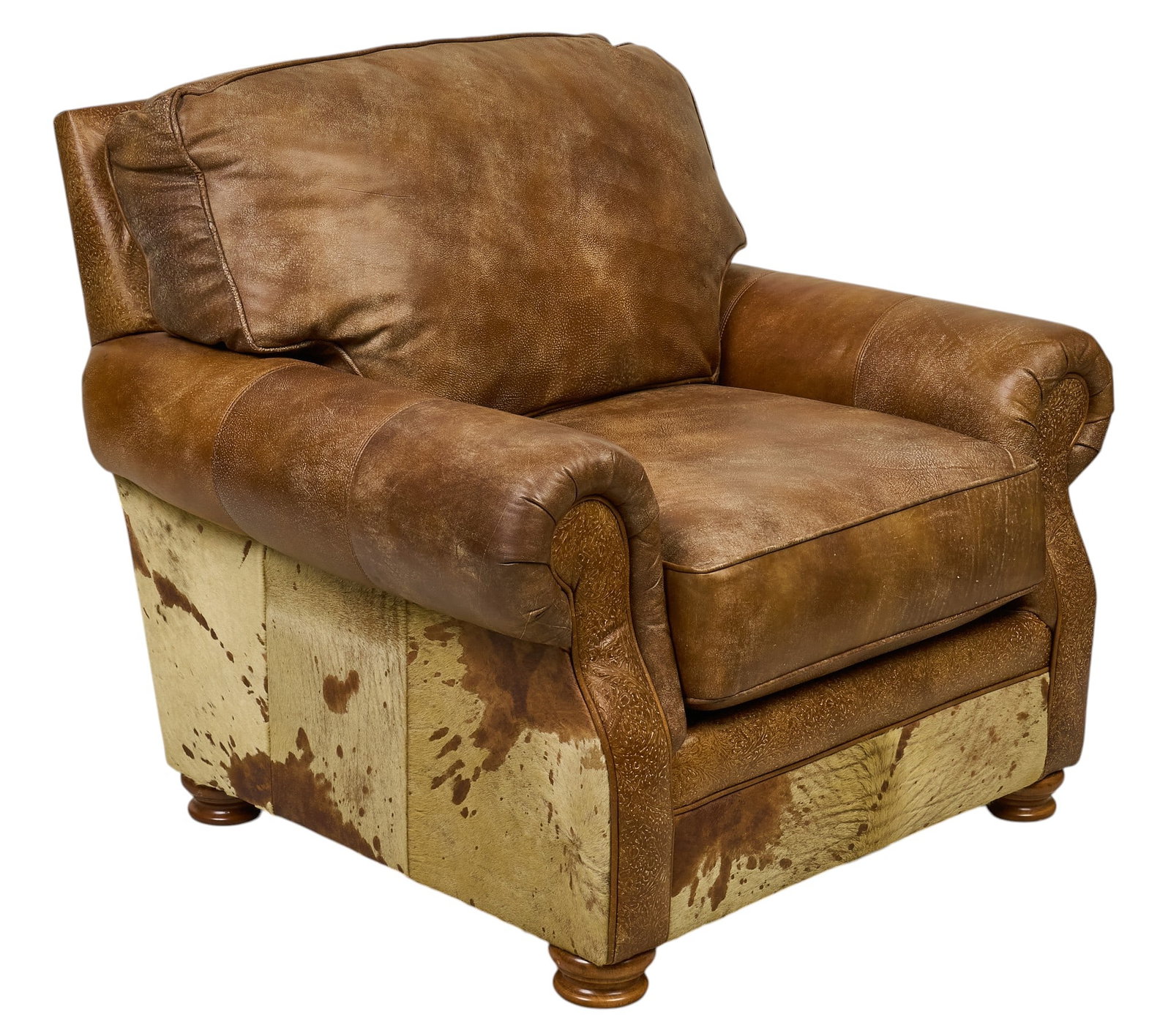 Leather and Hide Armchair (1 of 4)