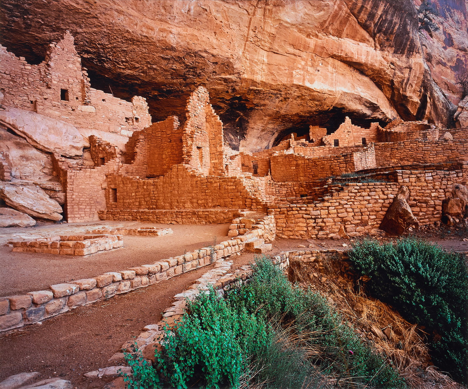 LeRoy DeJolie, "Mesa Verde": LeRoy DeJolie (Diné [Navajo], 20th-21st C.), "Mesa Verde" (Puebloan cliff dwelling), archival pigmented print photograph, signed lower right margin, ed. 3/50 frame: 32 x 36 in.