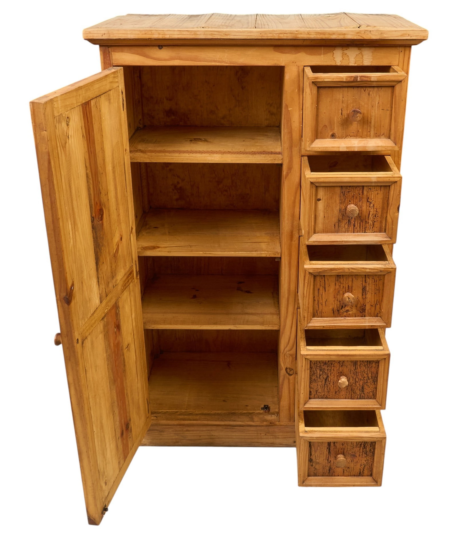 Rustic Pine Wardrobe - 3