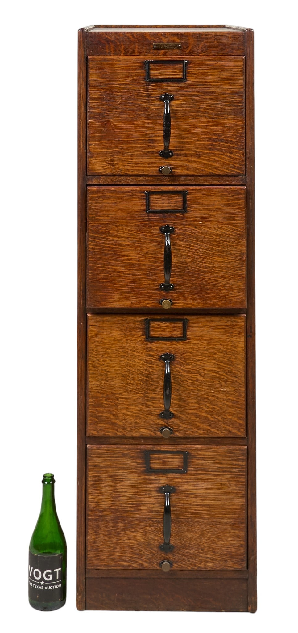 Antique Four-Drawer File Cabinet - 2