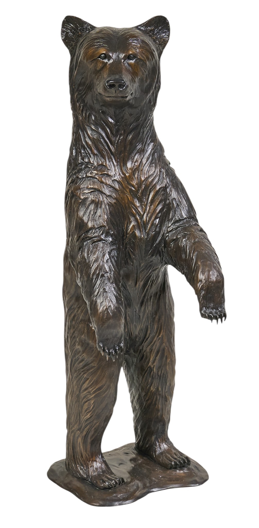 Danny Edwards, Standing Bear Bronze: Danny Edwards (Idaho, 1947-2023), standing bear, artist-cast freestanding bronze sculpture, incised signature, edition number 19/27, and date, 2002; with gallery label from The West Lives on Gallery (