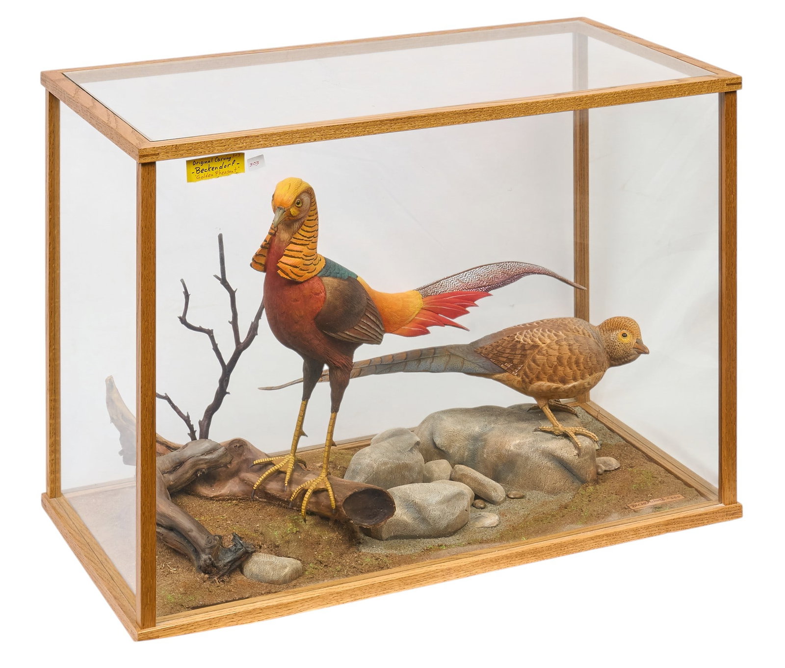 Charles Beckendorf, Carved Golden Pheasants (1 of 4)