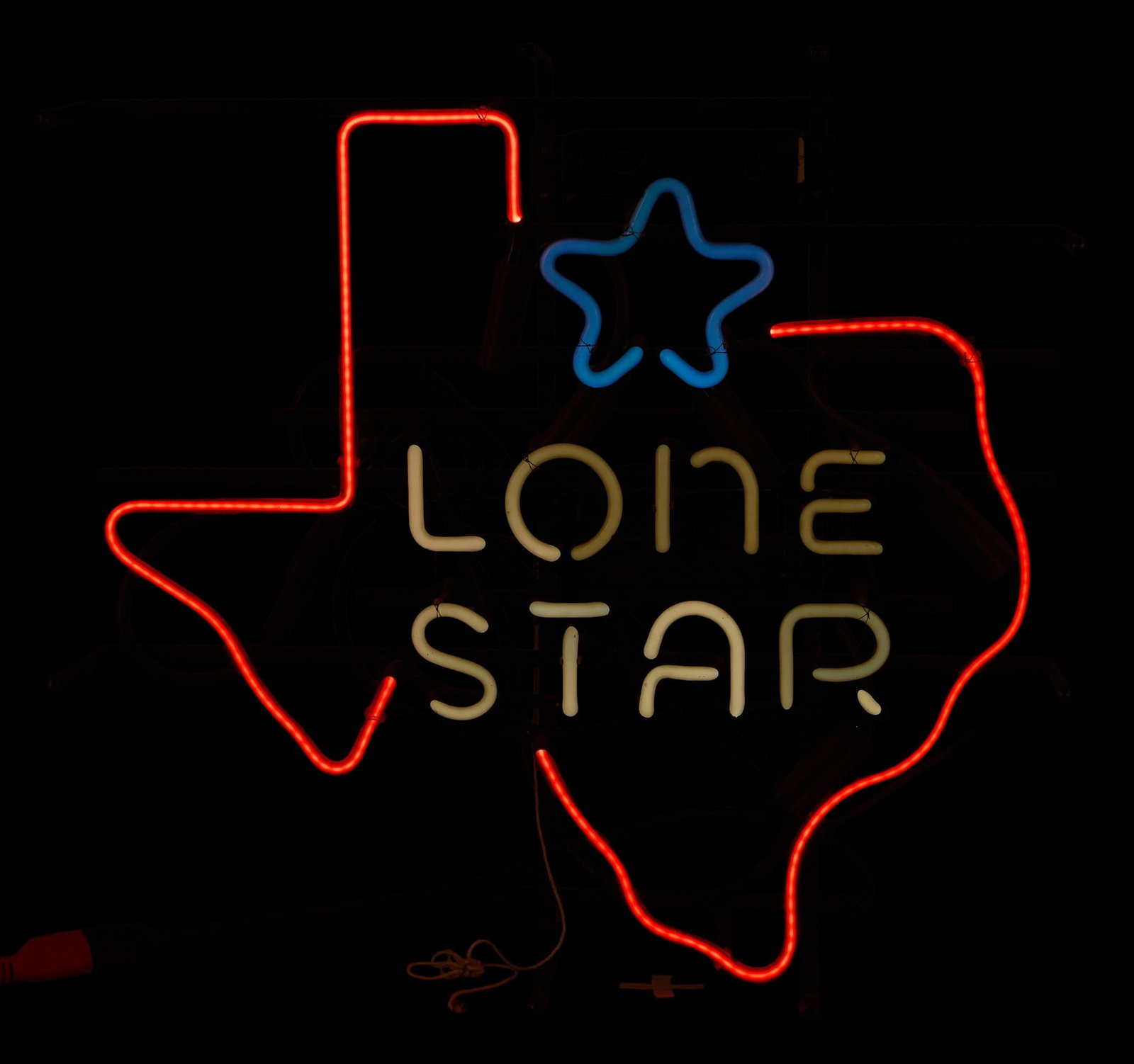 Lone Star Beer Texas Neon, 21st C. (1 of 3)
