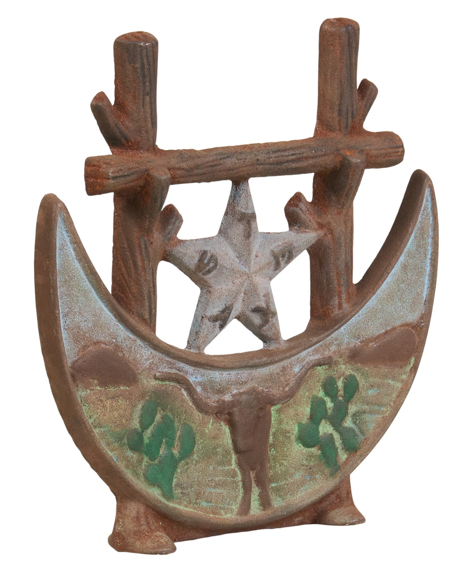 Texas Centennial Iron Boot Scraper, 1936 (1 of 3)