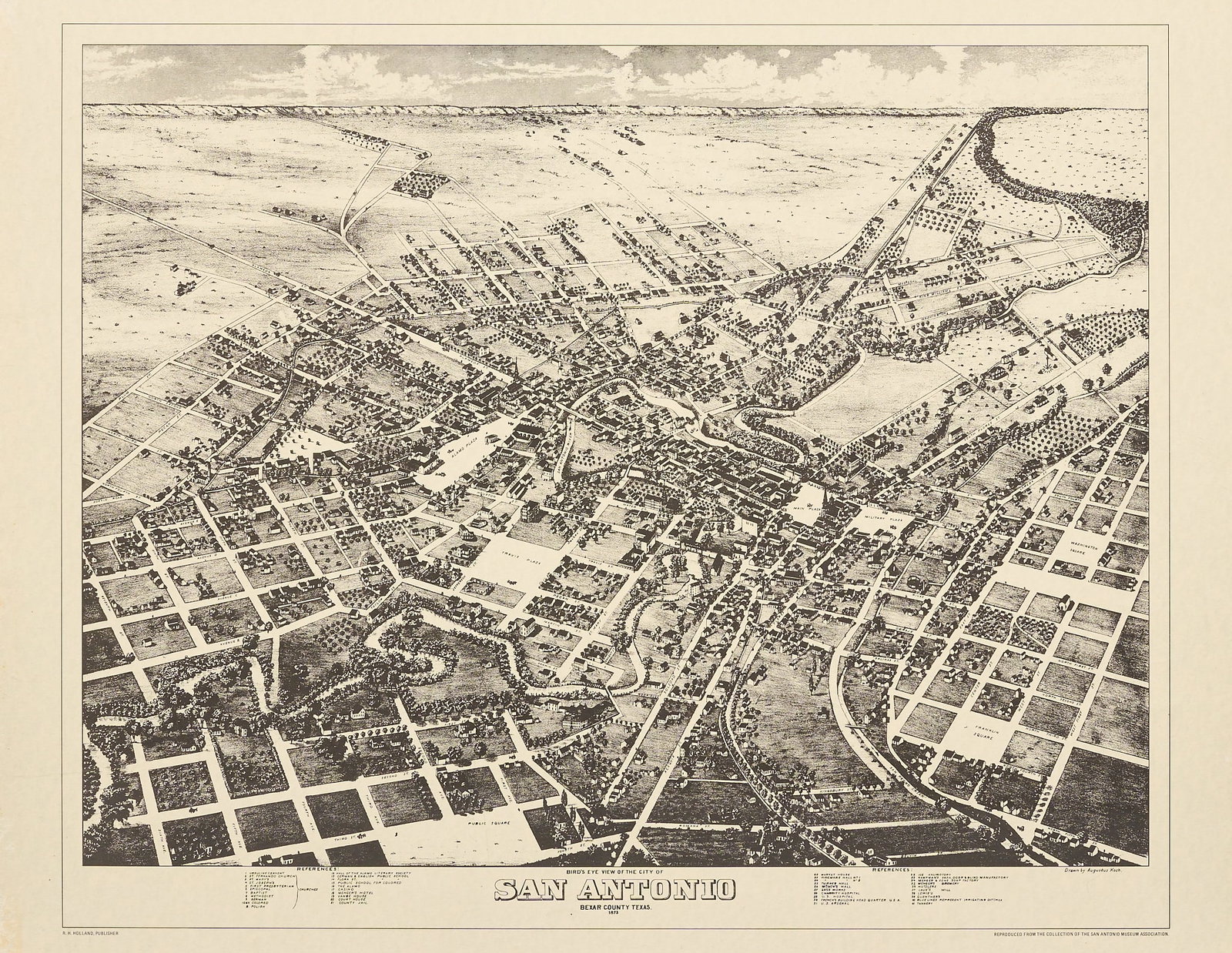 Vintage Map of San Antonio (1 of 6)