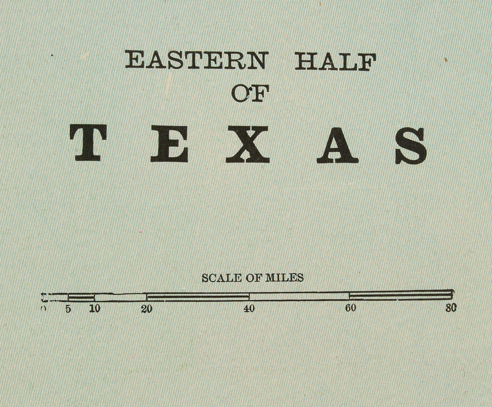 Crams, Map of Eastern Texas - 3