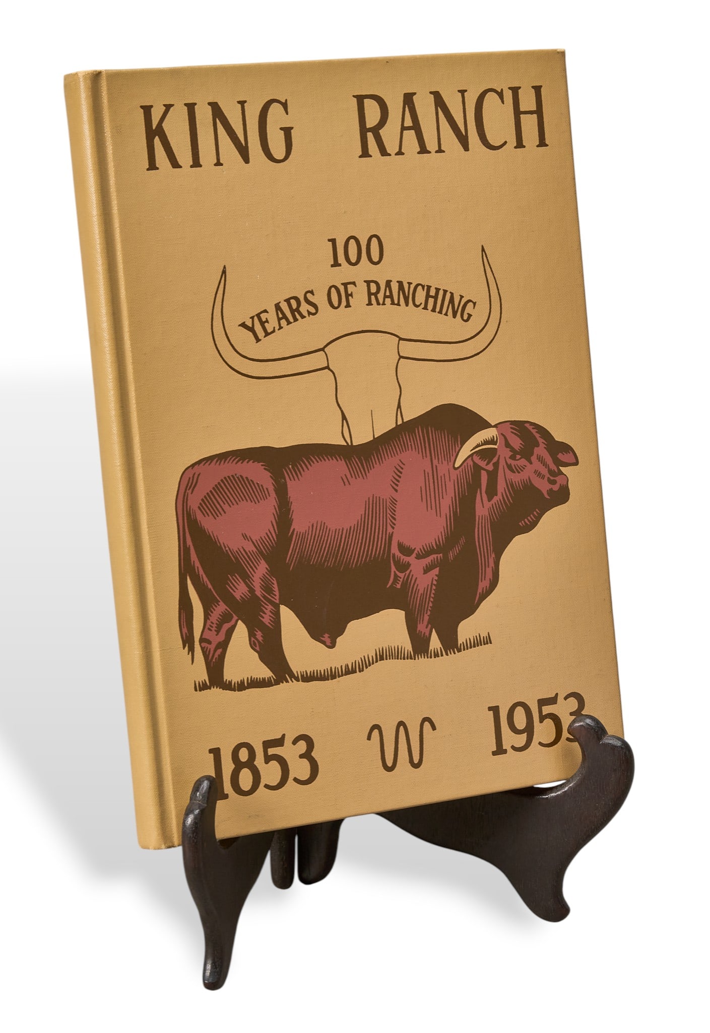 King Ranch Book, "100 Years of Ranching, 1853-1953": King Ranch Book, "100 Years of Ranching, 1853-1953", published in 1953 by Corpus Christi Caller-Times, 143 pages, hardcover height 11 in. x width 8 in. x depth 1 in. Provenance: Proper