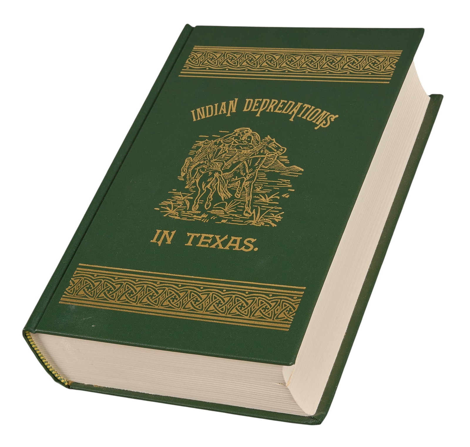 J. Wilbarger, "Indian Depredations in Texas": A 1985 facsimile reproduction of the 1889 "Indian Depredations in Texas" by J. W. Wilbarger, published by Statehouse Press (Austin, Texas), hardcover with dust jacket, octavo heigh