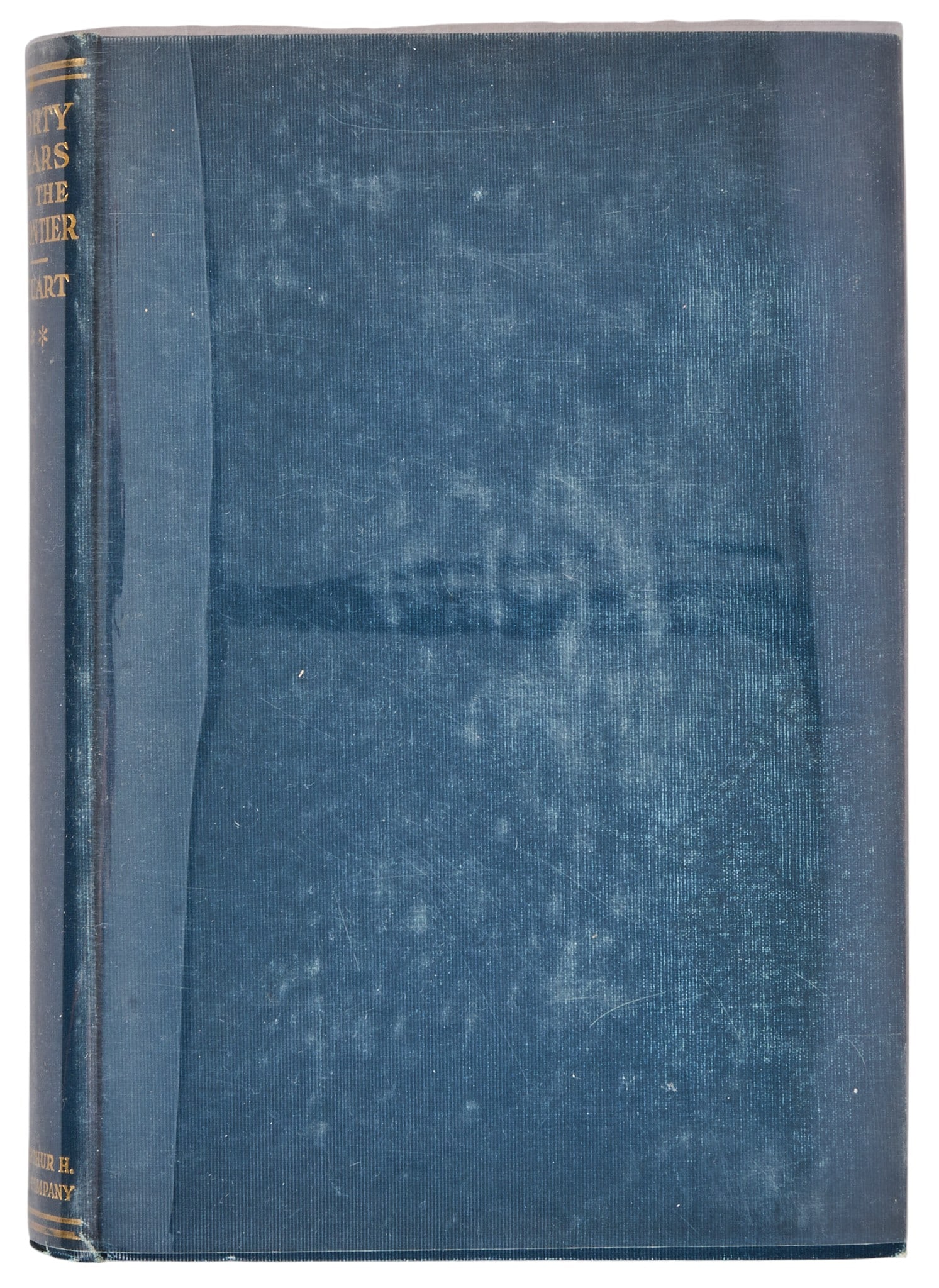 Granville Stuart, "Forty Years on the Frontier": First edition copy of 1925 "Forty Years on the Frontier" by Granville Stuart, published by The Torch Press (Cedar Rapids, Iowa), hardcover with plastic dust jacket, octavo height