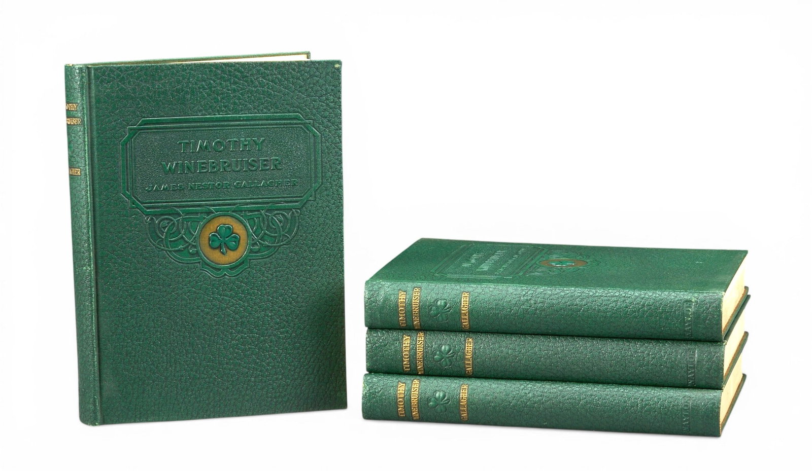 Four Vols: Timothy Winebruiser by James Nestor Gallagher: Four matching volumes of "Timothy Winebruiser, Some Random Notes from a Texas Hill Country Wine Farm" by James Nestor Gallagher, published by Naylor Printing Company, San Antonio, Texas,