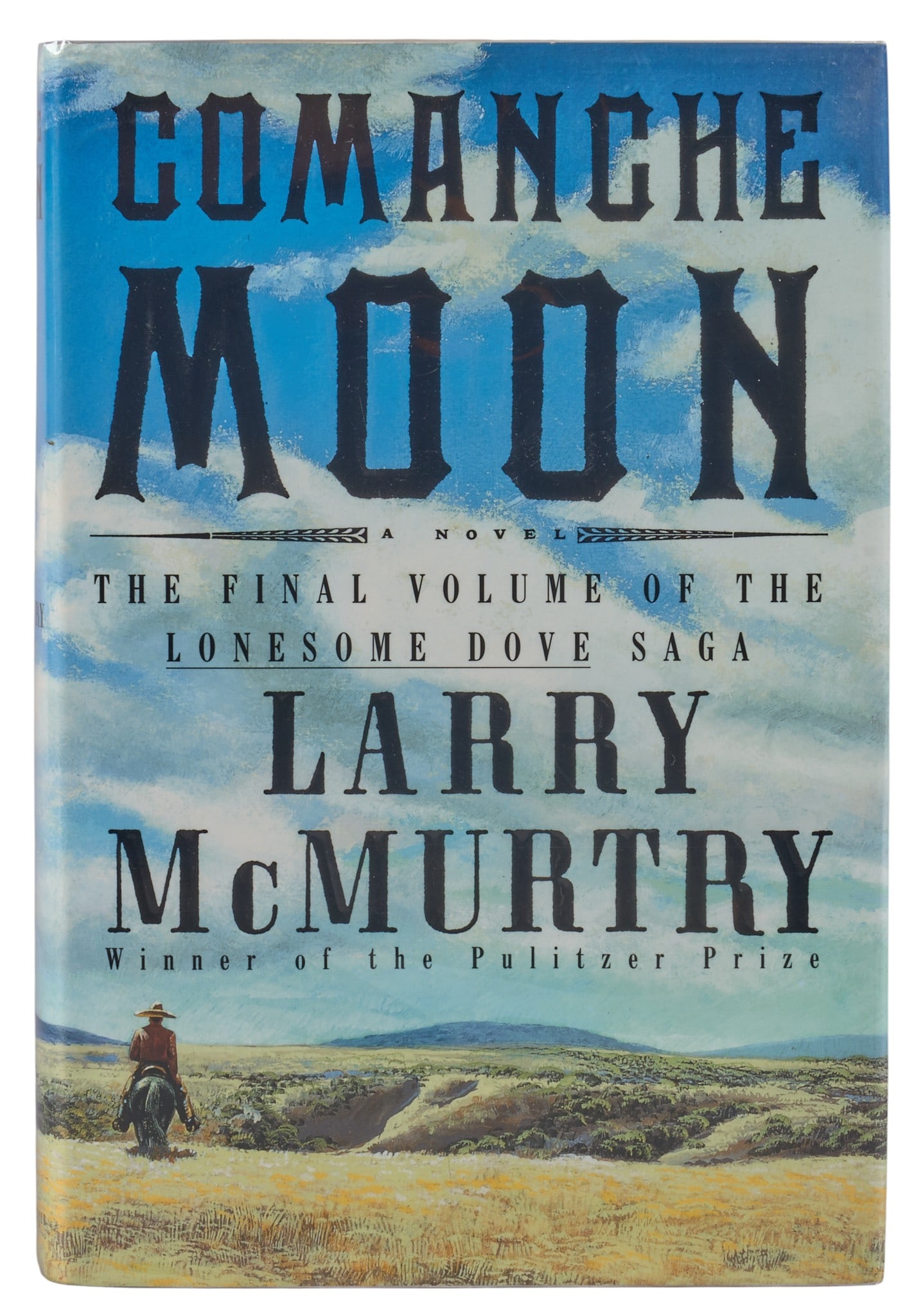 Signed Comanche Moon 1997, Larry McMurtry: Signed first edition copy of 1997 "Comanche Moon" by Larry McMurtry, published by Simon and Schuster (New York), 752 pages, hardcover with dust jacket, octavo Provenance: Property from the