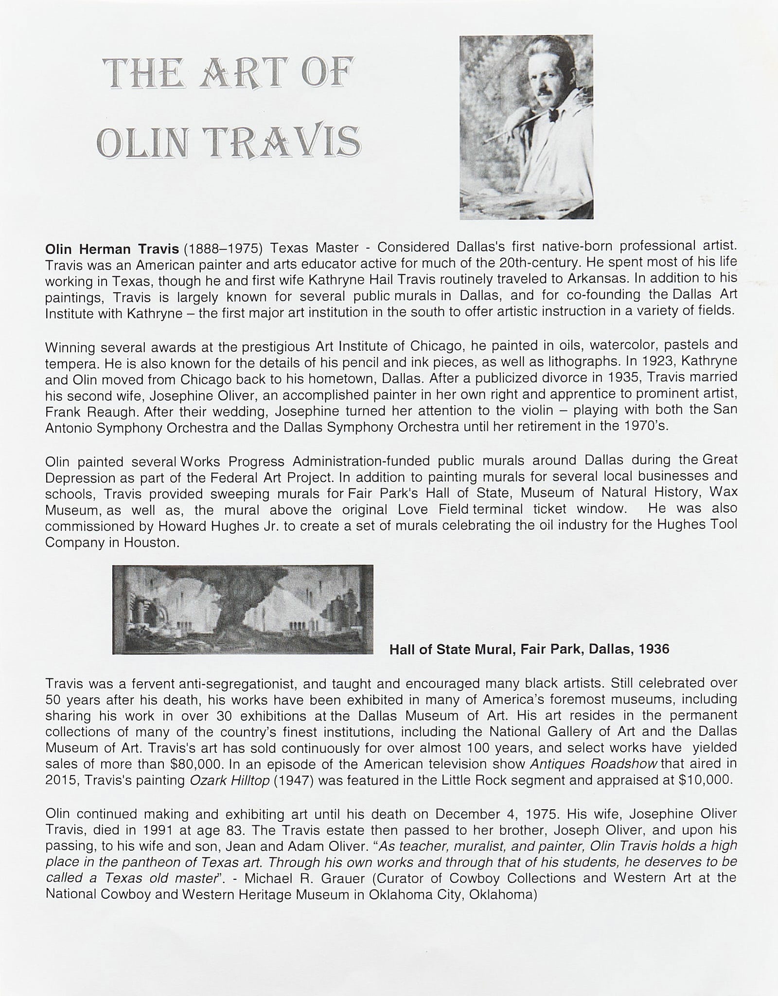 Olin Travis, "The Texan" - 7