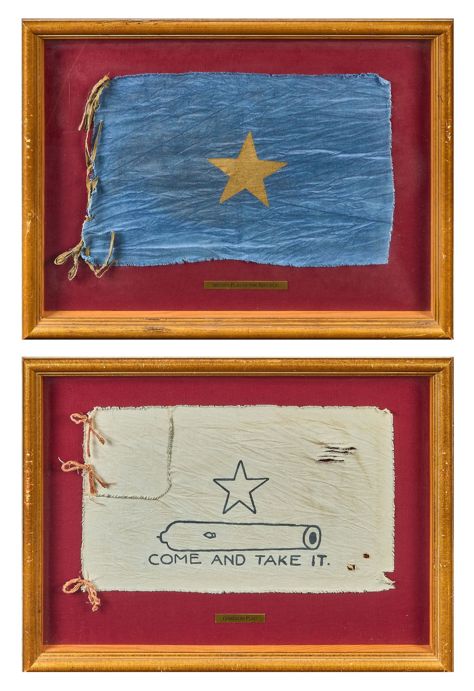 Framed "Come and Take It" and Second Flag of the Republic Flags (1 of 9)