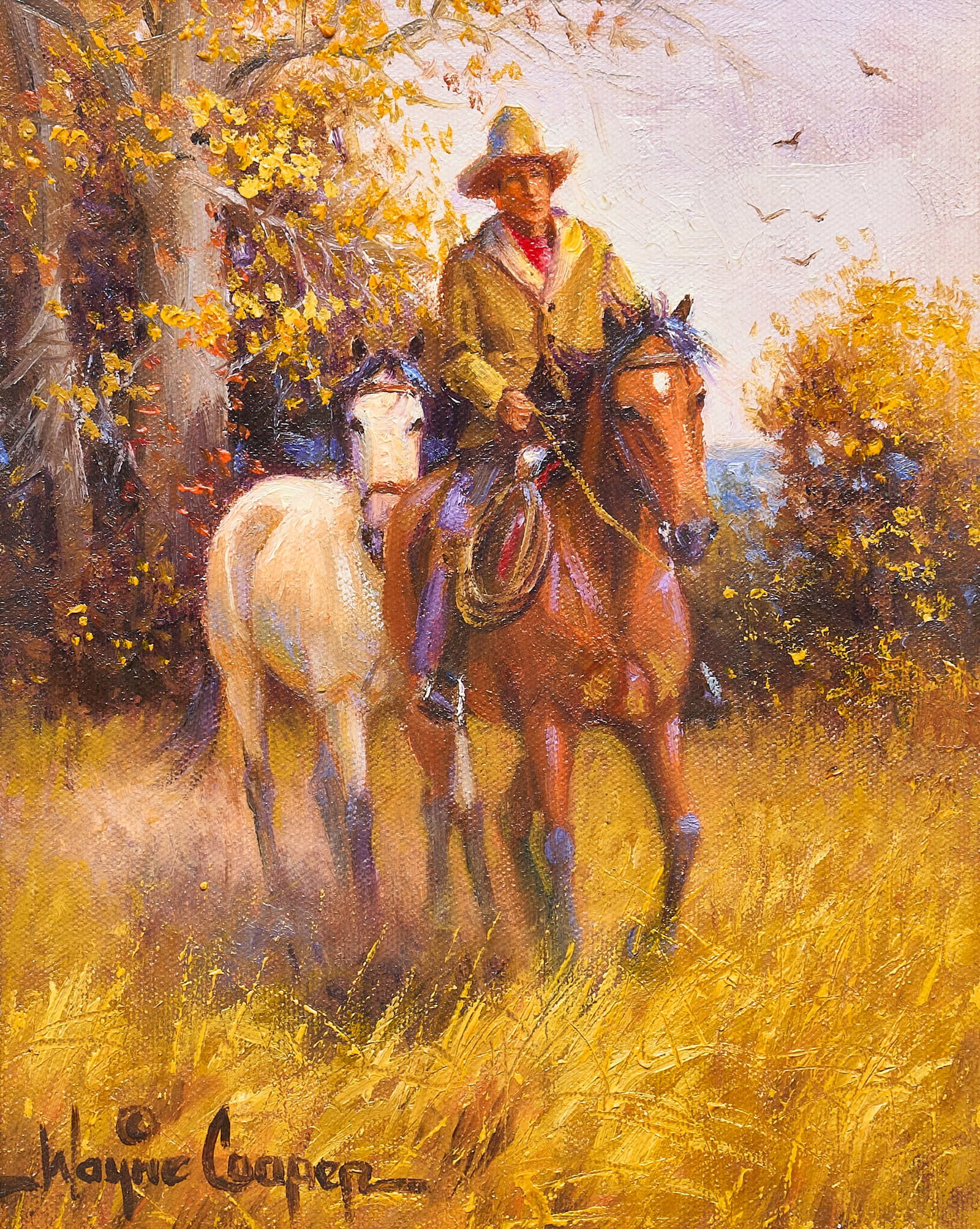 Wayne Cooper, Cowboy with Horses (1 of 4)