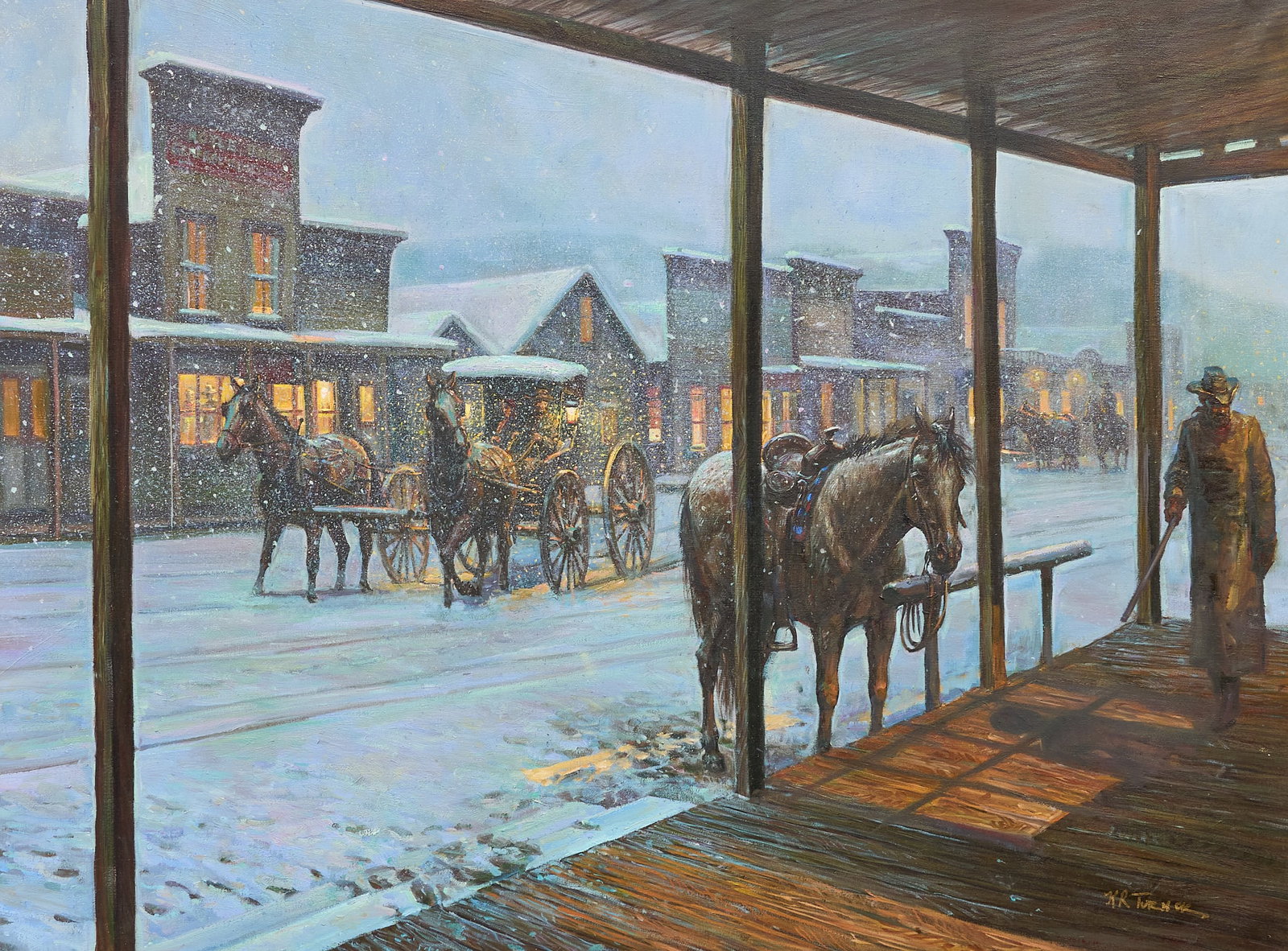 Kenneth Turner, Western Town Scene (1 of 4)