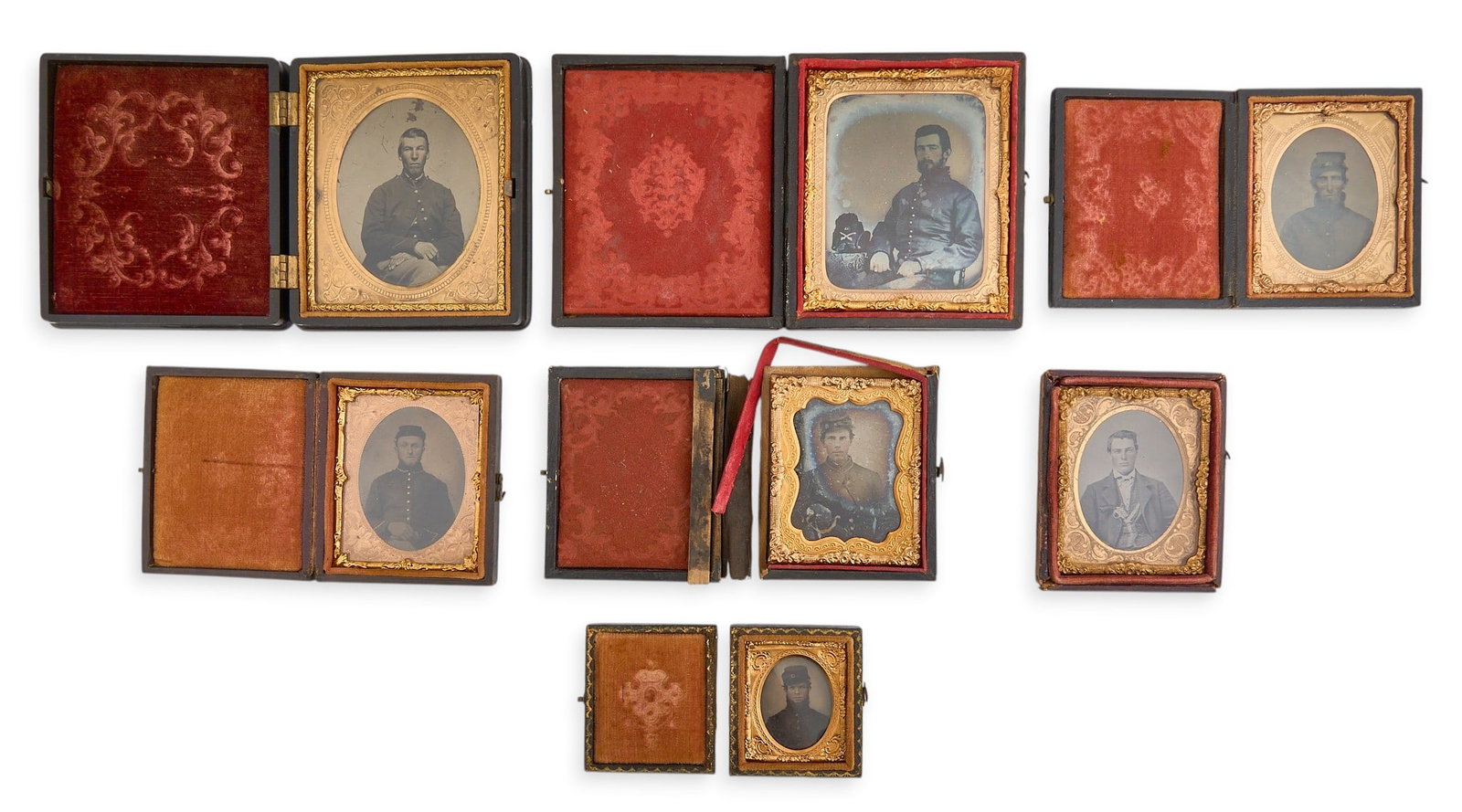 (7) Vintage Tintype Portraits in Cases (1 of 2)