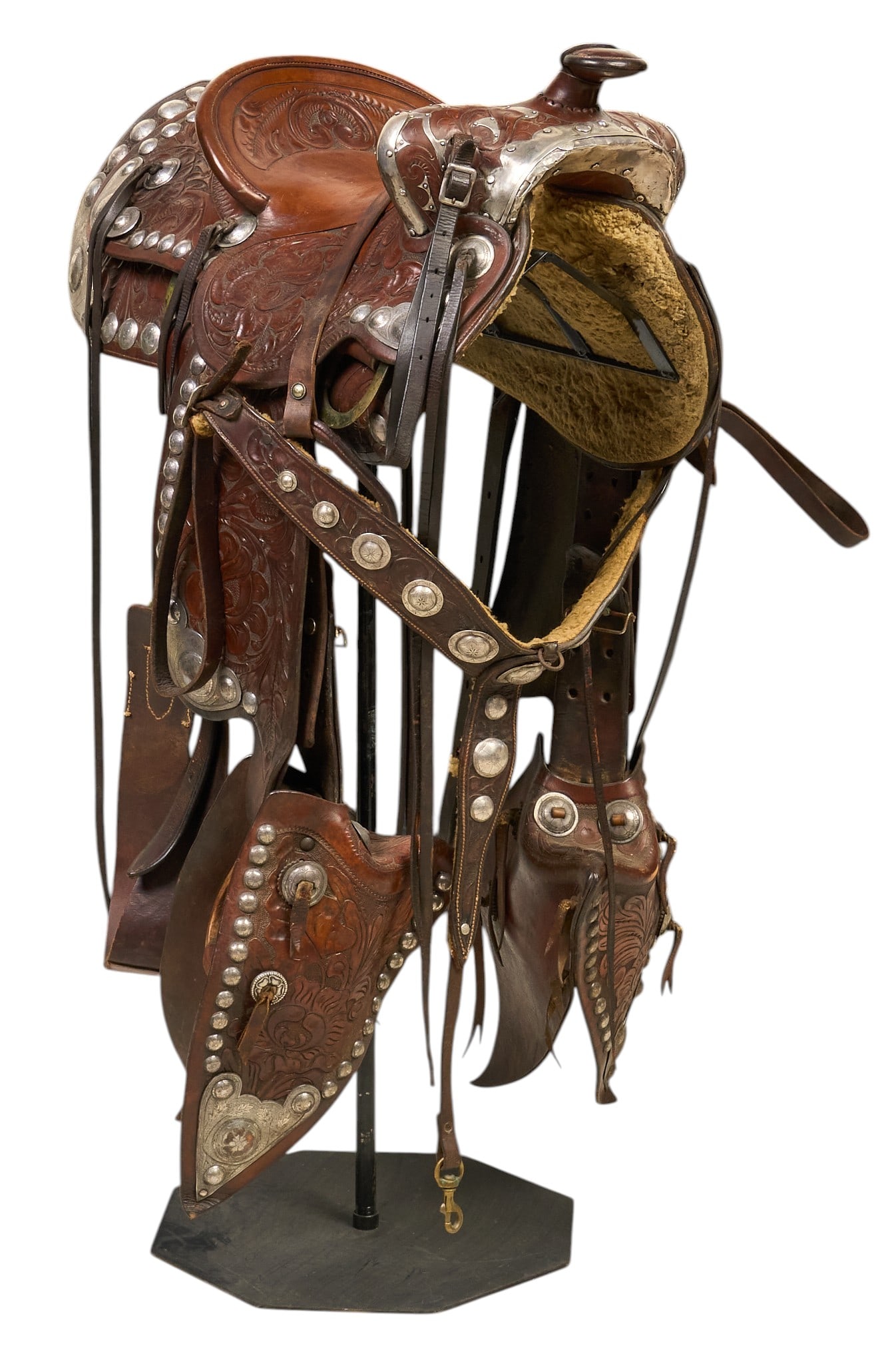 1940s Western Saddlery Co. Silver Mounted Show Saddle (1 of 6)