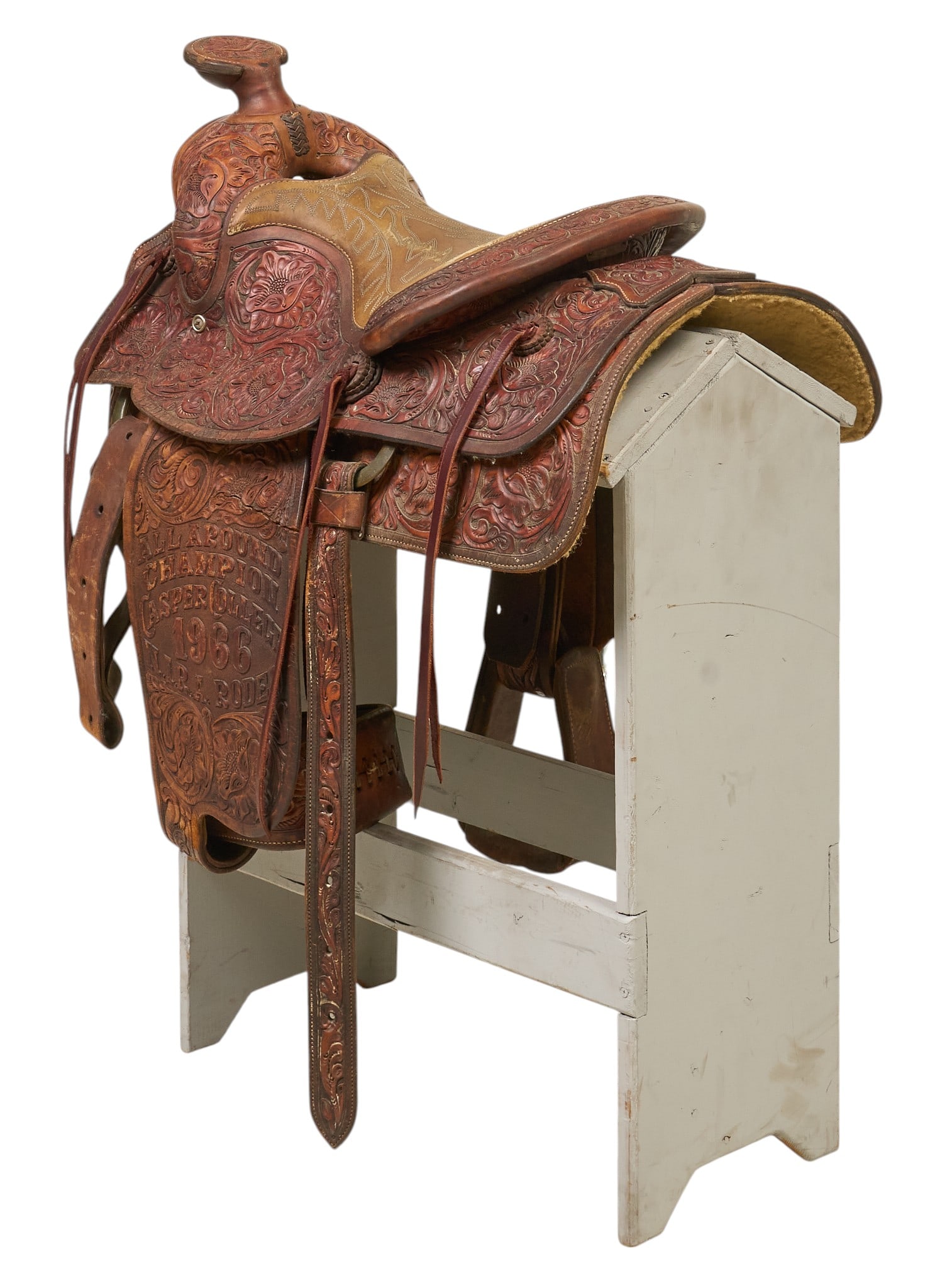 Tooled Leather Saddle - 4