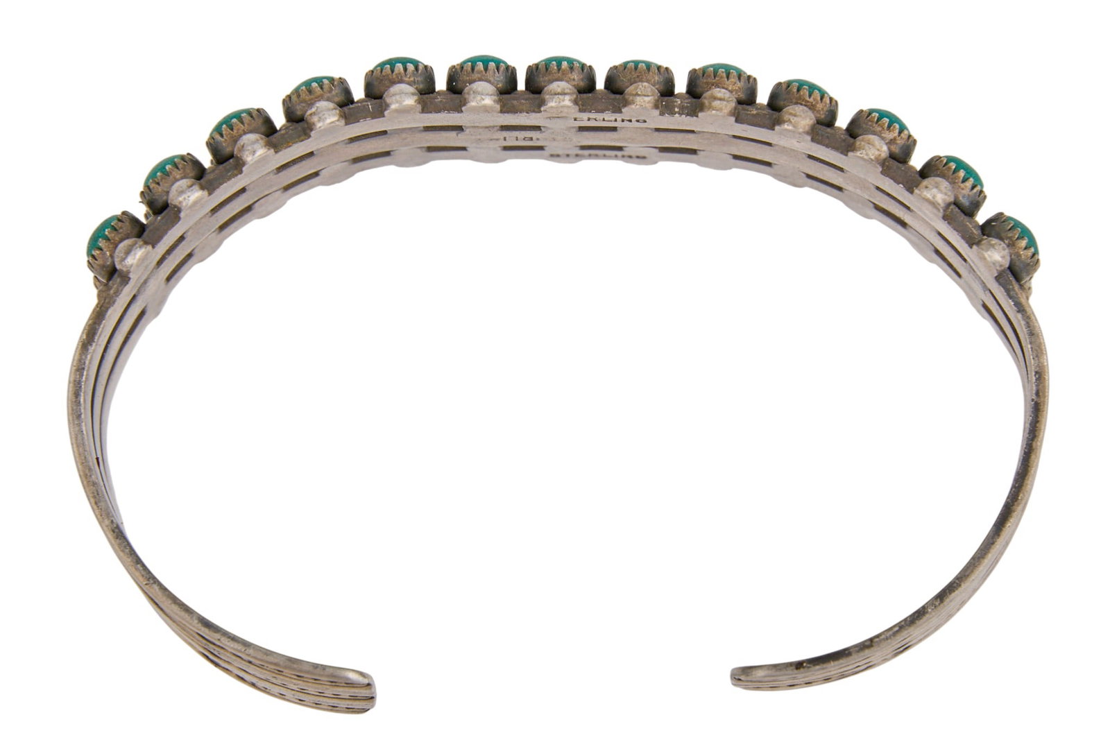 Zuni Petit Point Turquoise Cuff - 3