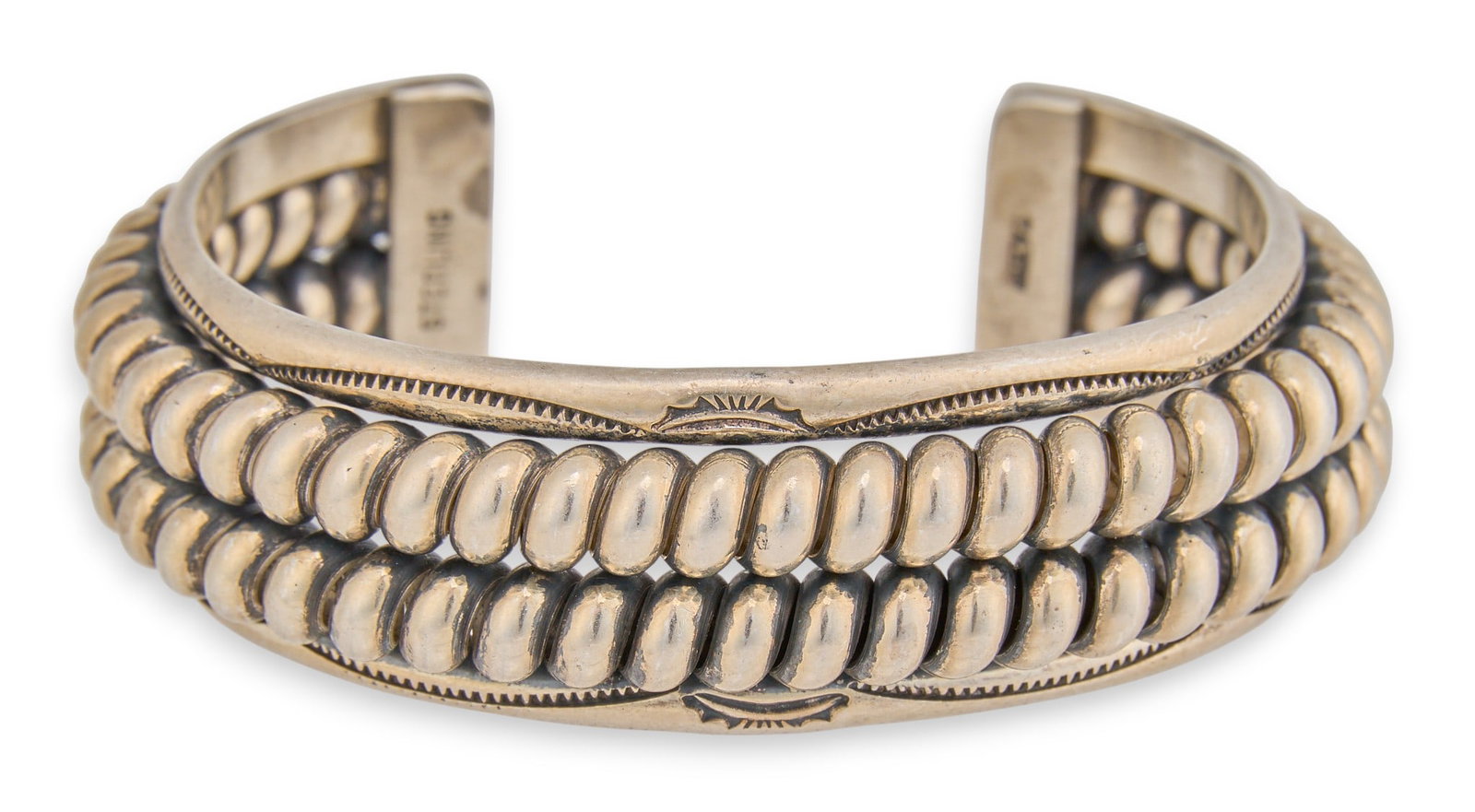 Navajo Tahe Sterling Silver Cuff (1 of 5)
