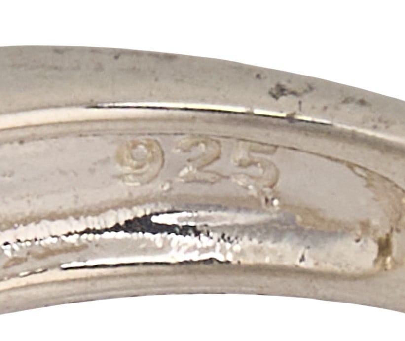 (3) Sterling & Multi-Stone Stackable Rings - 4
