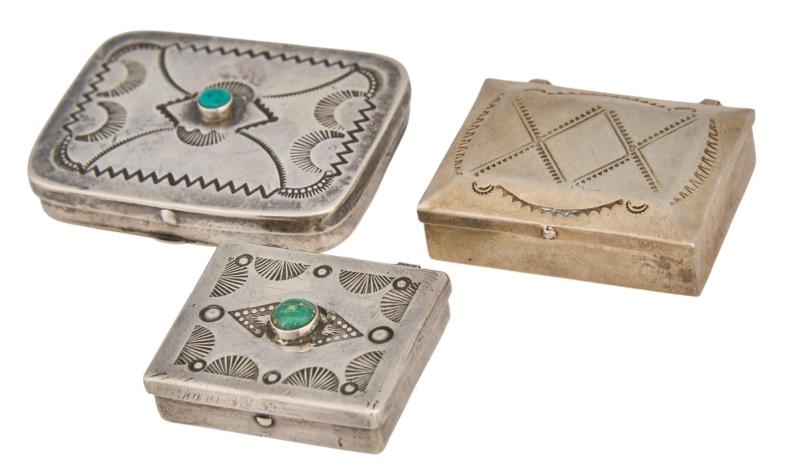 (3) Small Silver Boxes - 3