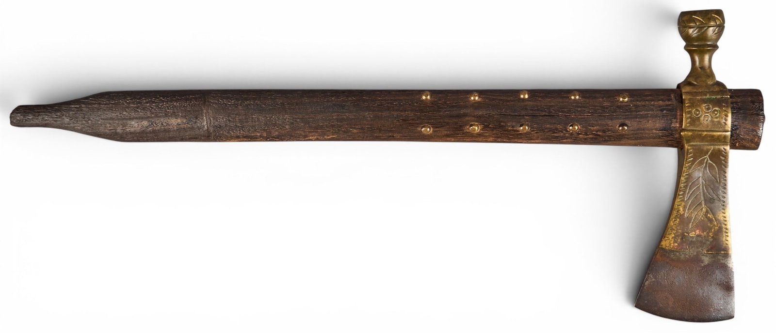 Tomahawk Pipe with Brass Studs - 2