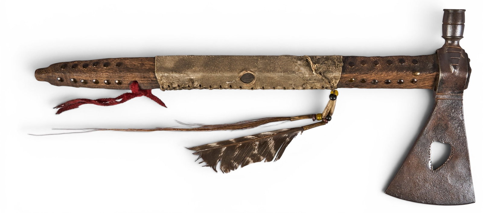 Plains Decorated Tomahawk Pipe - 2