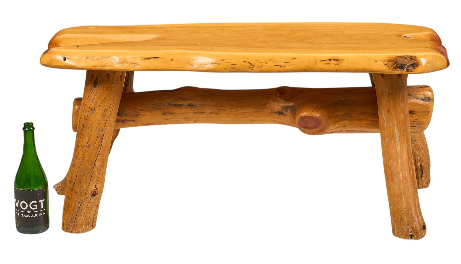 Rustic Live Edge Bench - 2