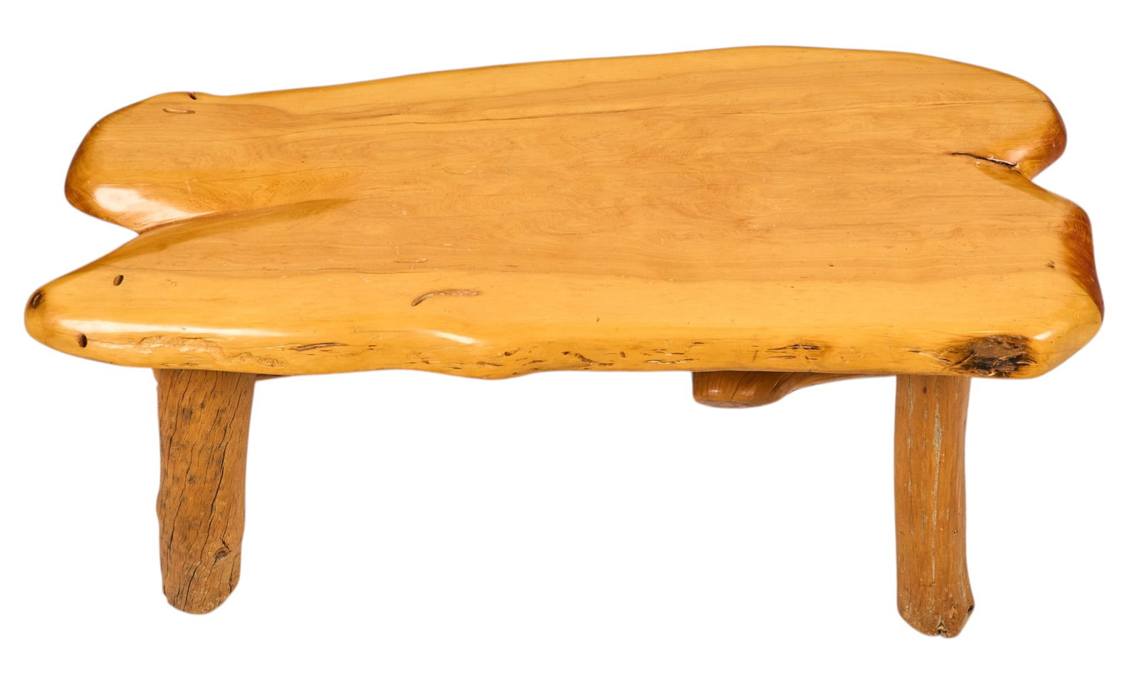 Rustic Live Edge Bench - 3