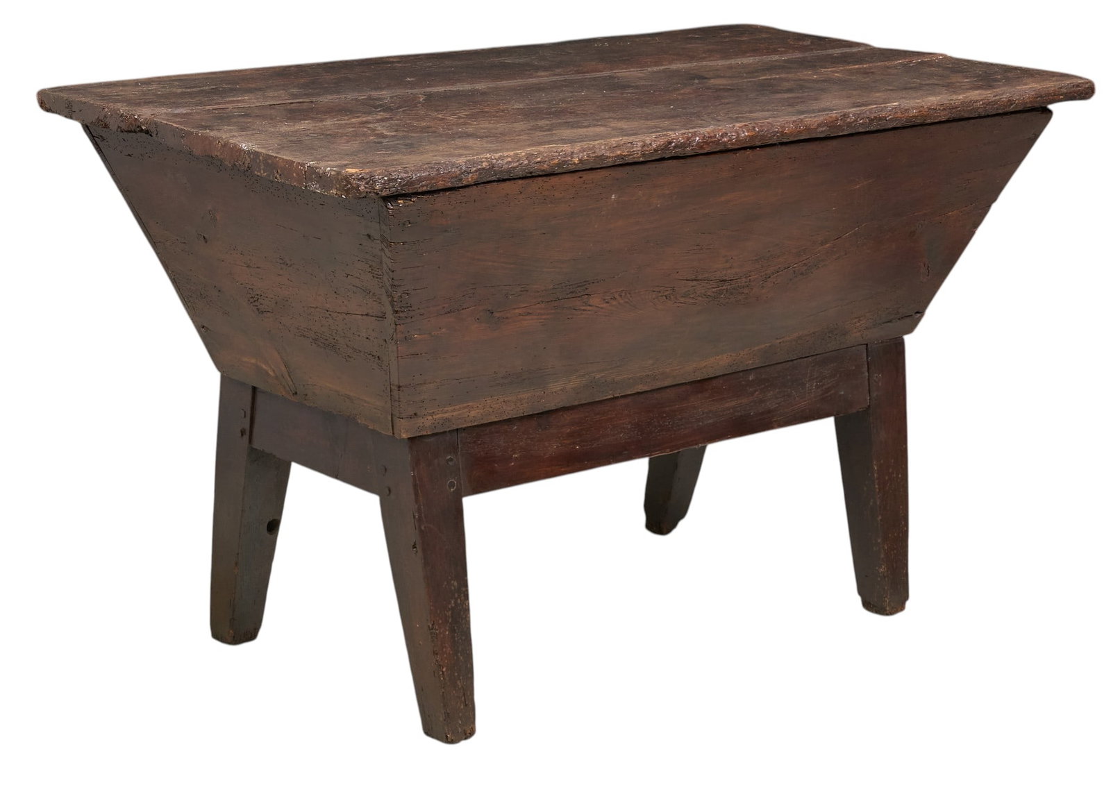Antique Dough Box: Antique dough box with lid, circa mid 19th century height 27 in. x width 46 in. x depth 26.5 in. Provenance: Property from a home in San Antonio, Texas