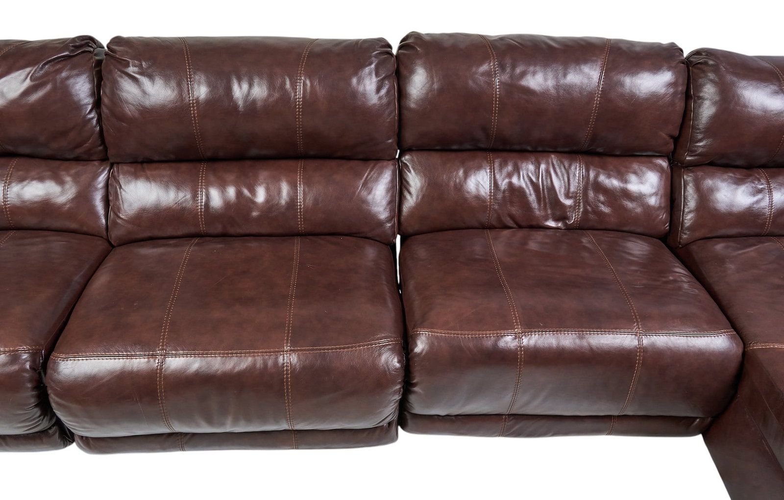 Leather Sectional Sofa - 3