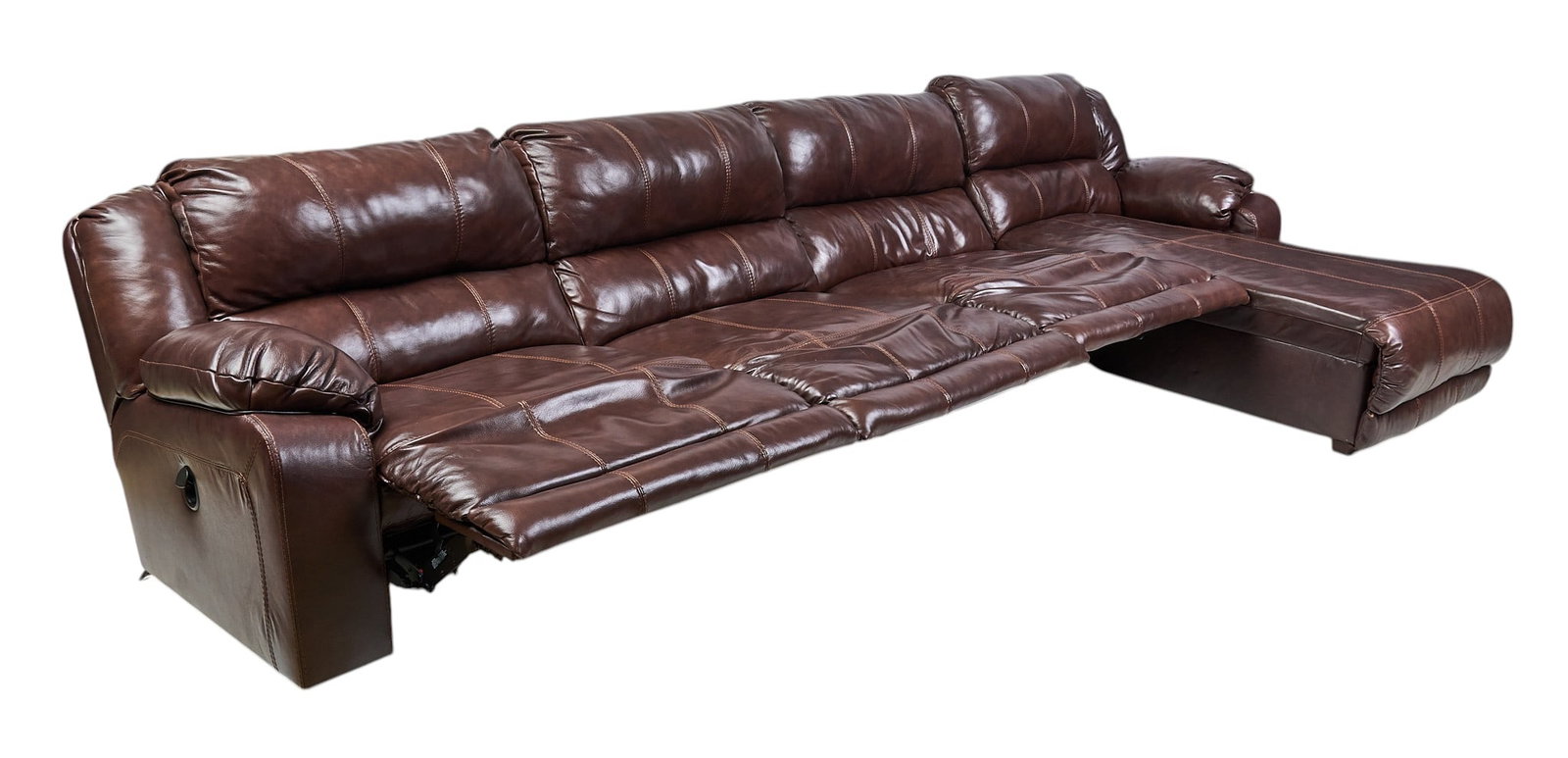Leather Sectional Sofa - 5