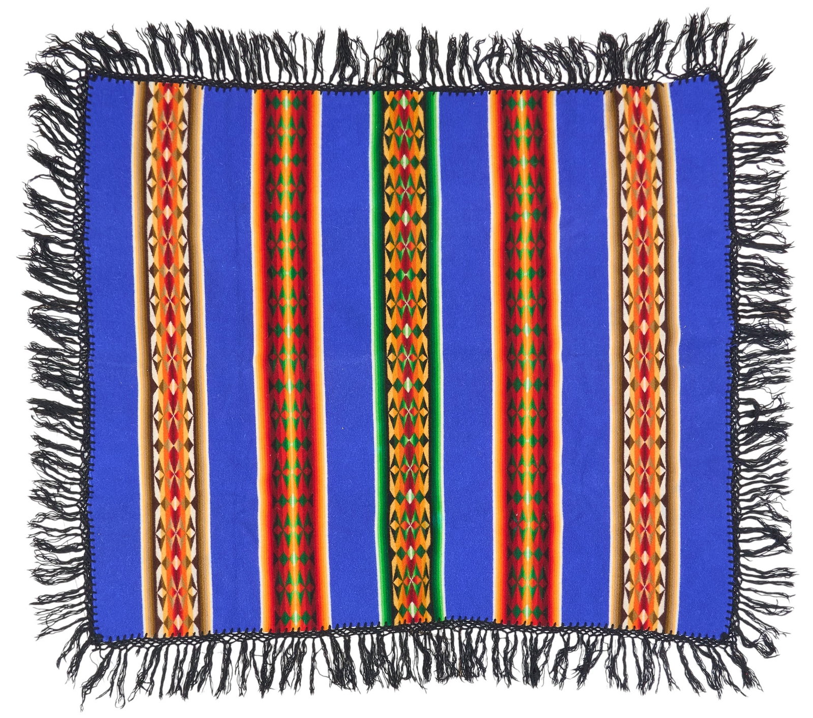 Pendleton Wool Blanket: Pendleton Beaver State wool blanket with Navajo style pattern 6 ft. 3 in. x 5 ft. 8 in. Provenance: Property from a home in Inez, Texas