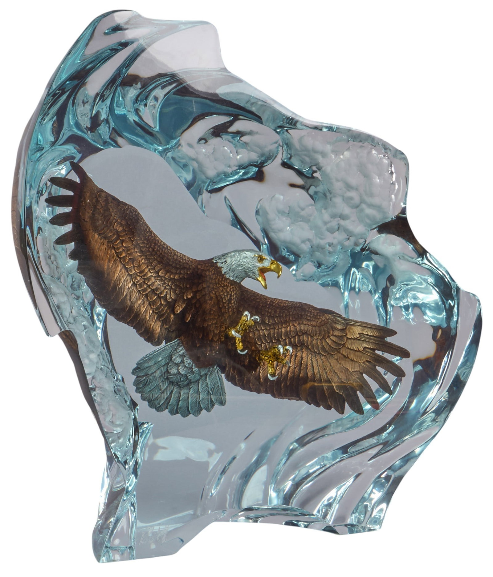 Christopher Pardell, Eagle Acrylic Sculpture (1 of 5)