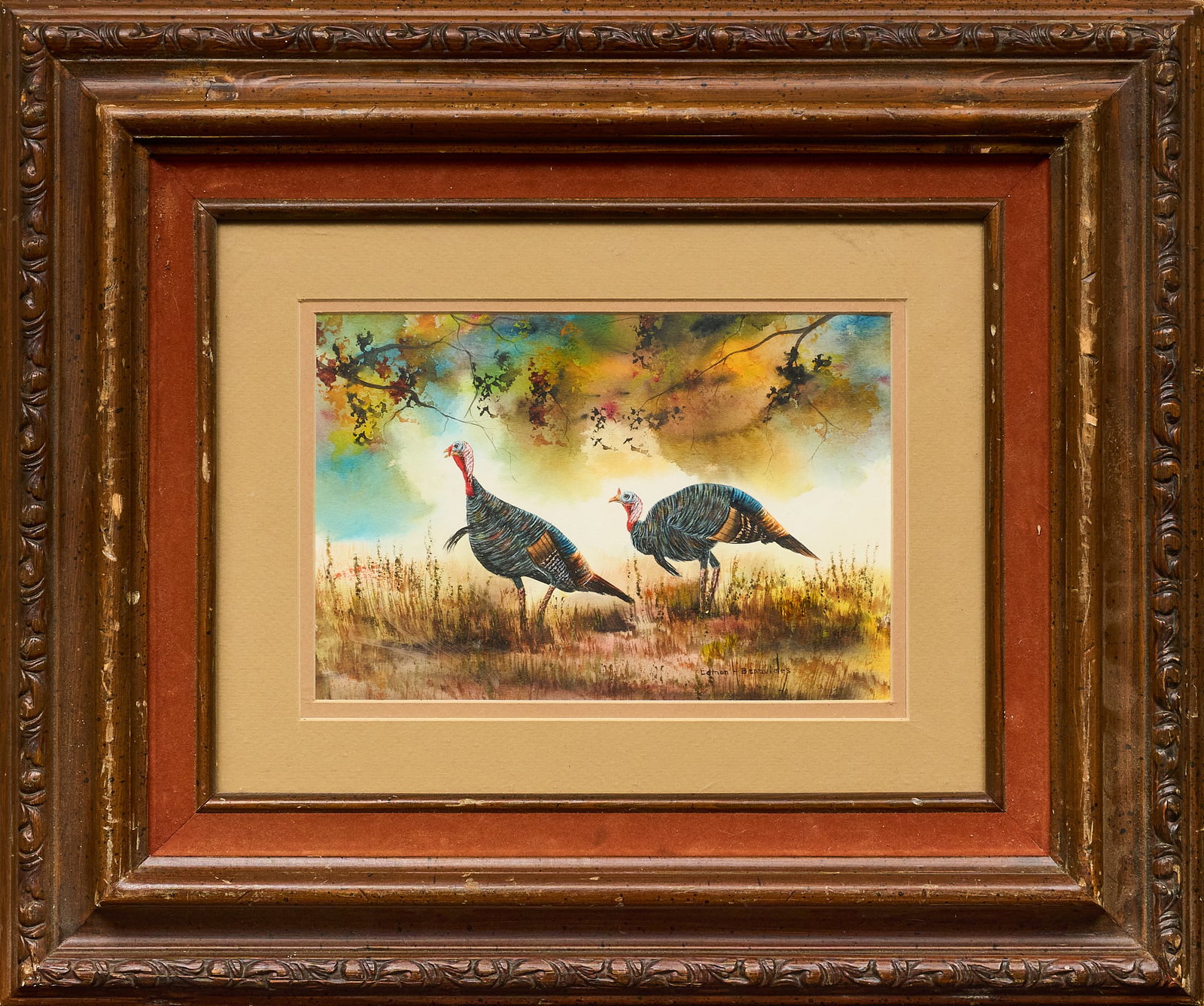 Edmon Benavides, Two Turkeys - 2