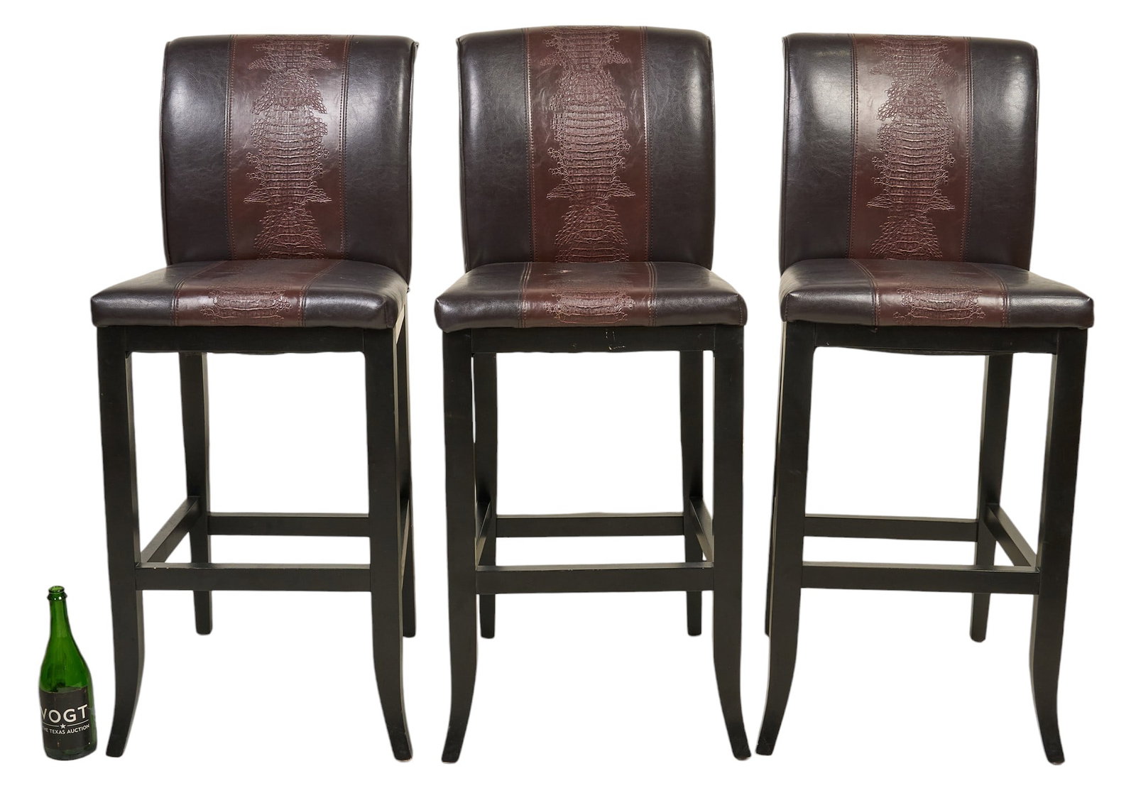 (3) Upholstered Bar Stools - 2