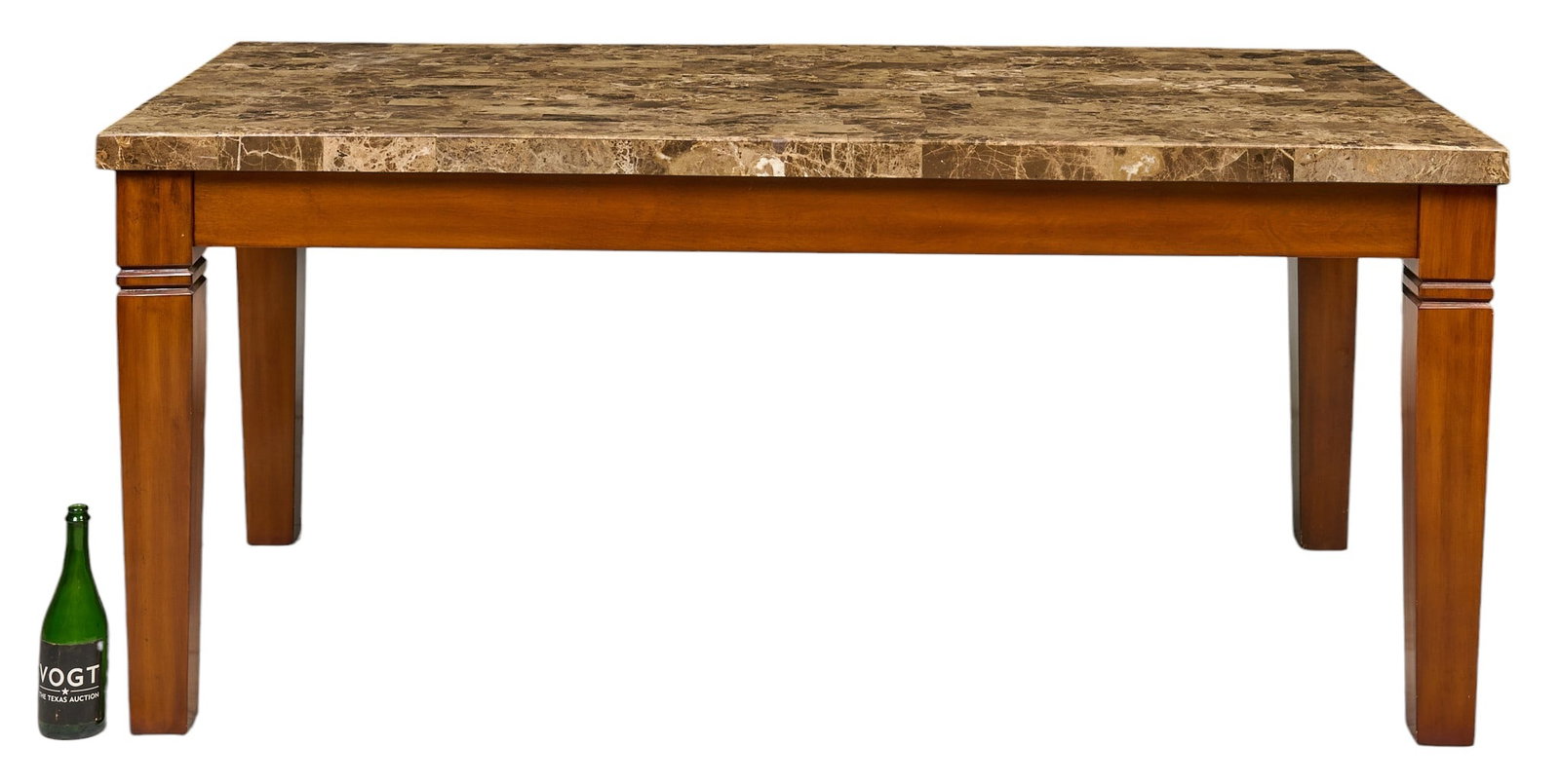 Marble Top Farmhouse Table - 2