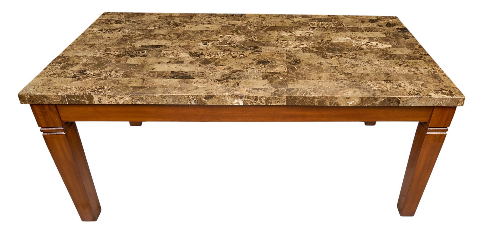 Marble Top Farmhouse Table - 3