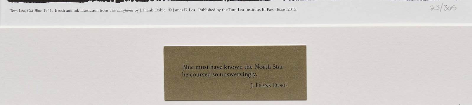 Tom Lea, "Old Blue" - 3