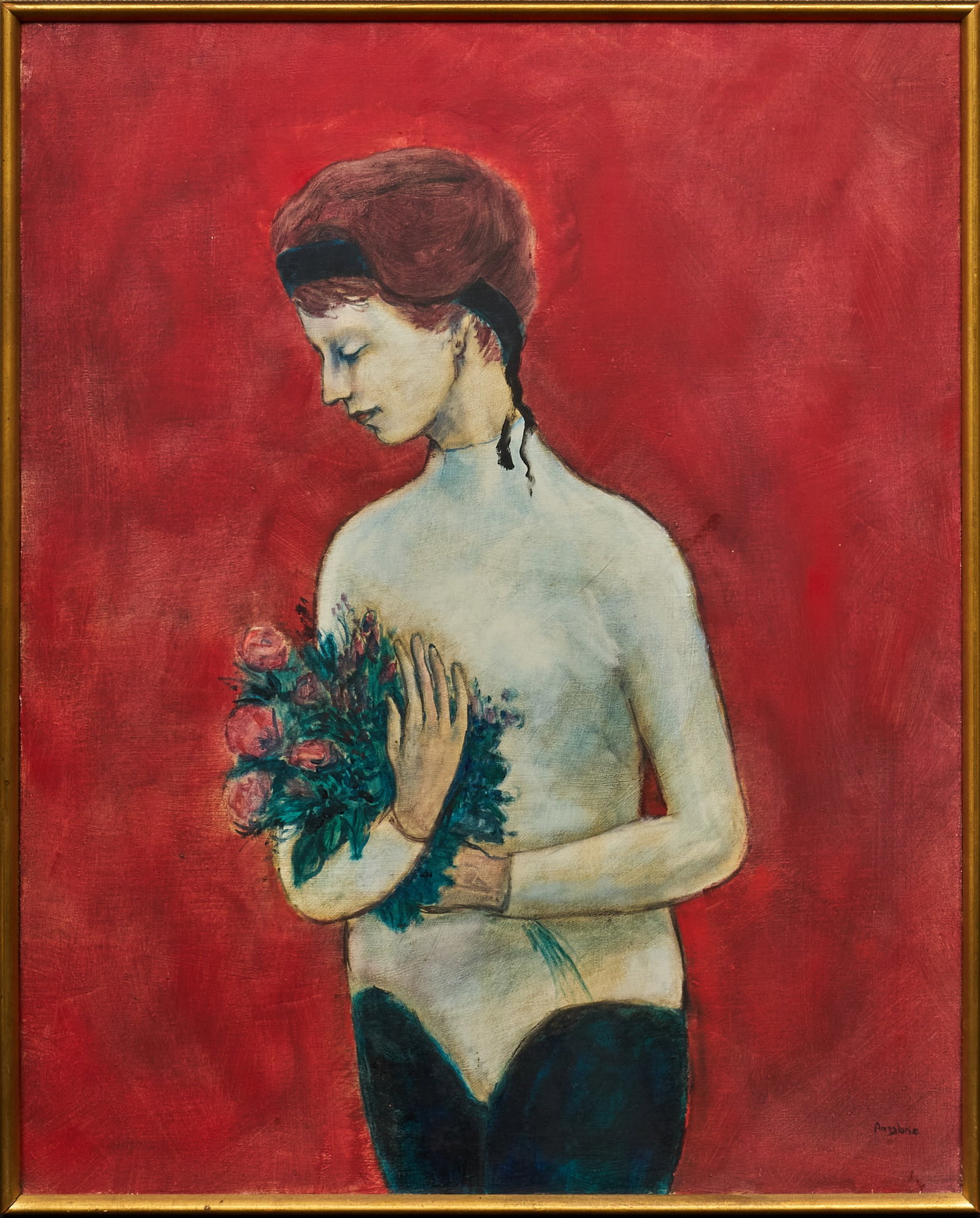 William Anzalone, Dancer with Flowers - 2