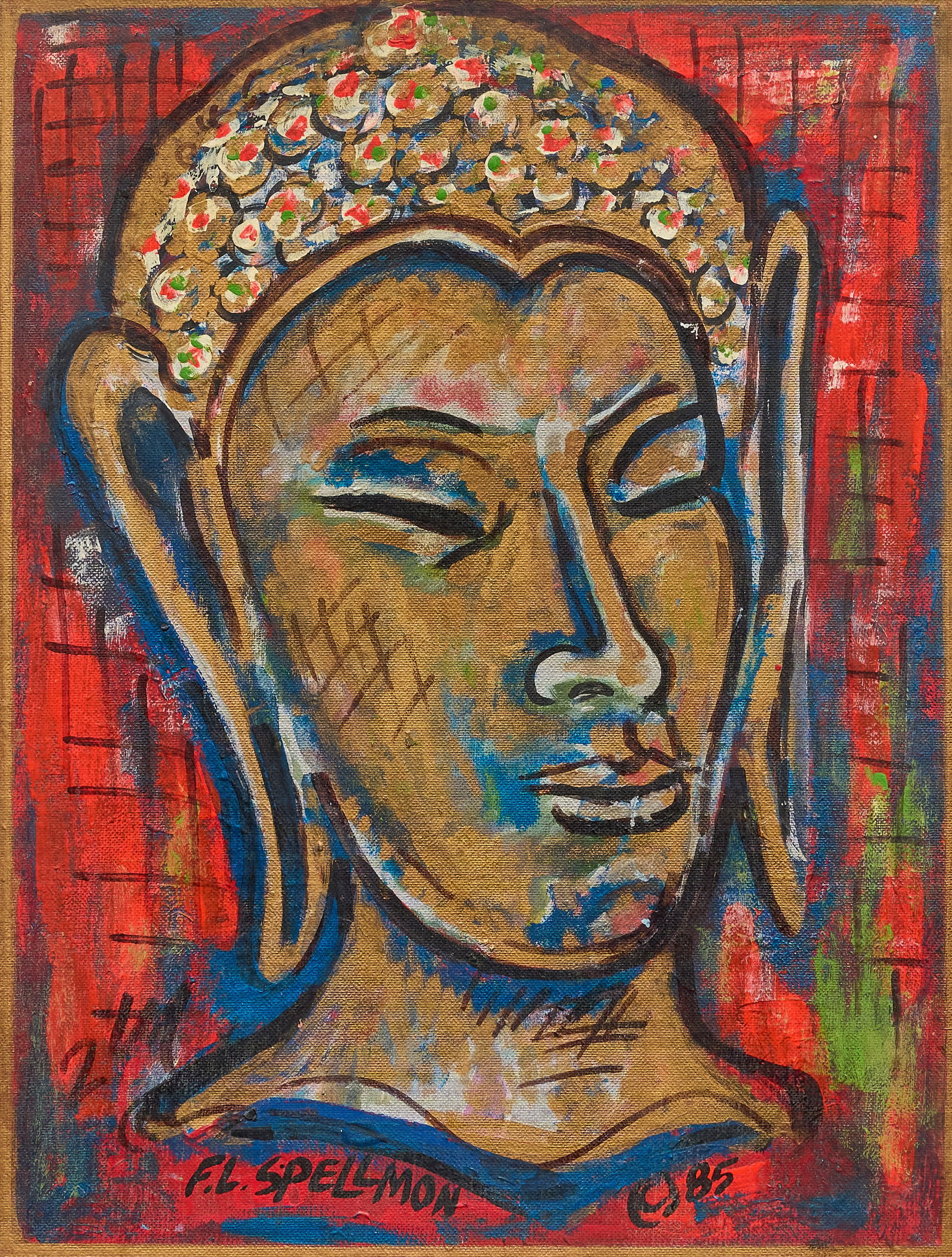 F.L. "Doc" Spellmon, Untitled Buddha, 1985 (1 of 4)