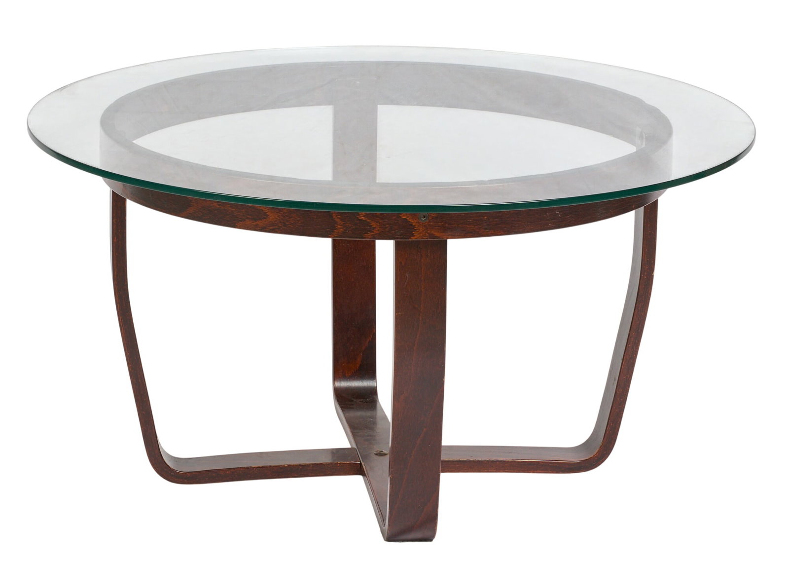Circular Glass Coffee Table (1 of 2)