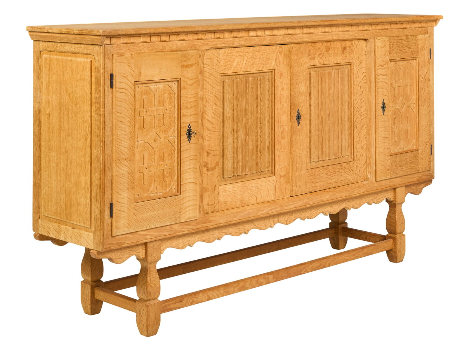 Danish Mid-Century Oak Credenza (1 of 4)